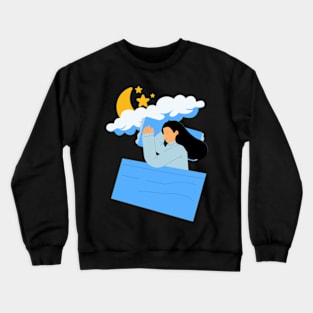 most likely to take a nap Sticker Crewneck Sweatshirt